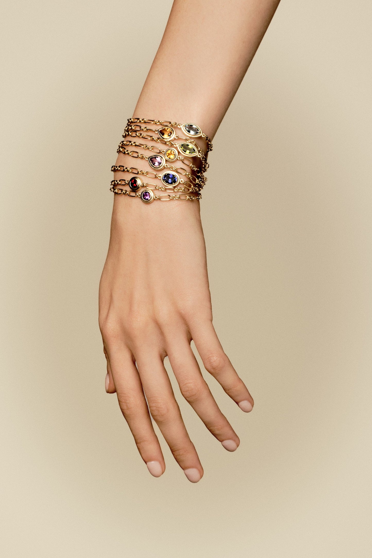 Roma Marquise Gemstone Bracelet | Silver