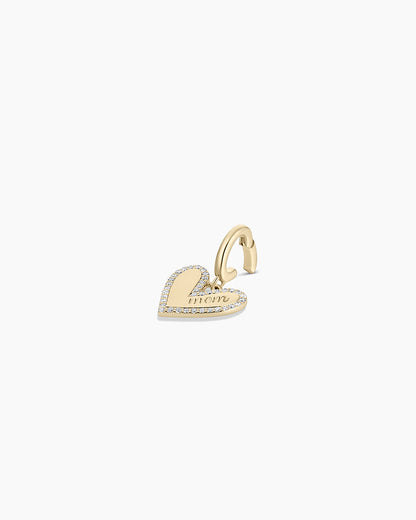 14K Diamond Adore Mom Charm