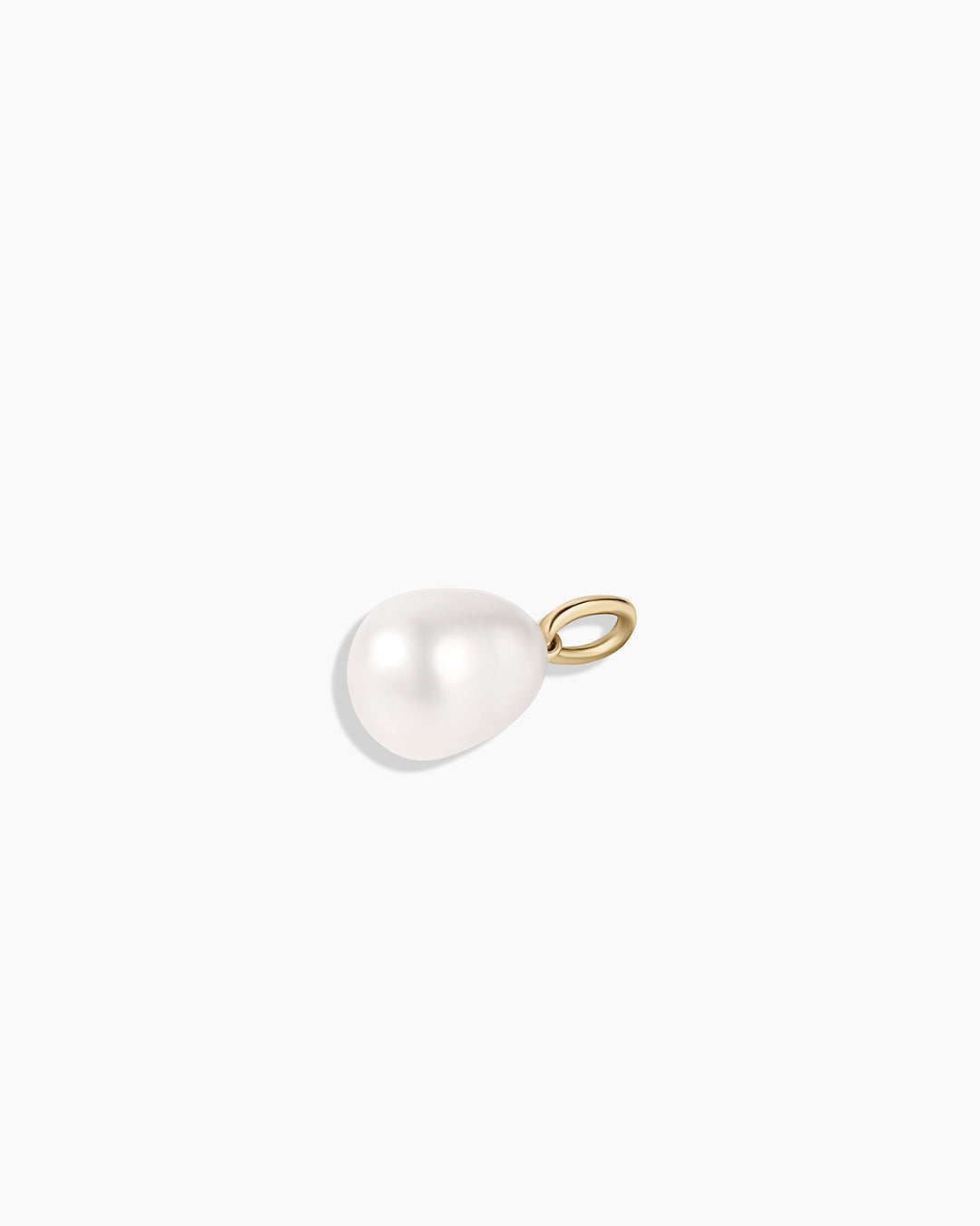14K Gold Pearl Charm