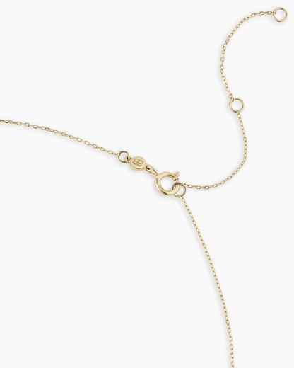14K Lab Grown Diamond Halo Charm Necklace