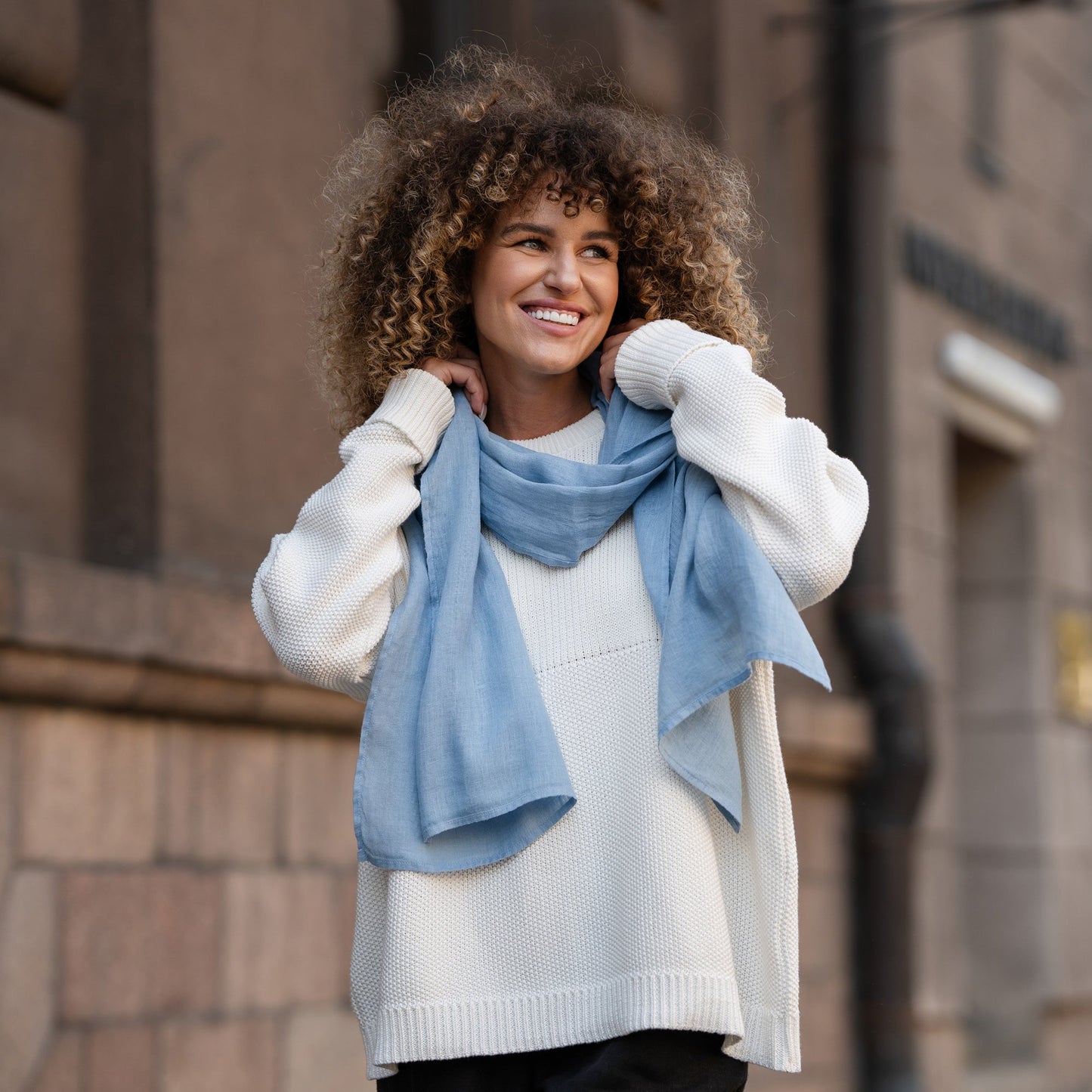 Unisex European Linen Scarf
