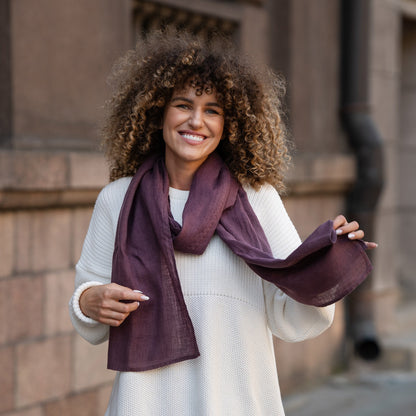 Unisex European Linen Scarf
