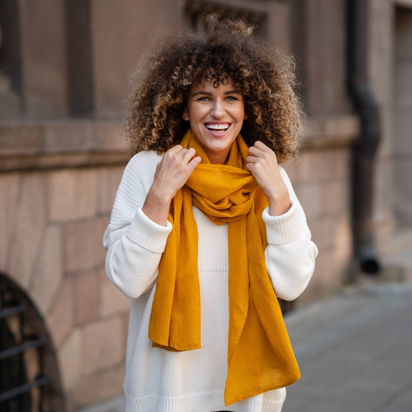 Unisex Premium Linen Scarf