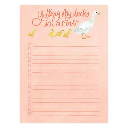 Ducks in a Row Notepad