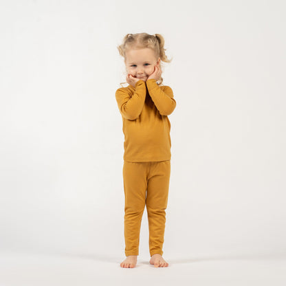 Kids' 160 Long Sleeve & Bottom 2-Piece Yellow