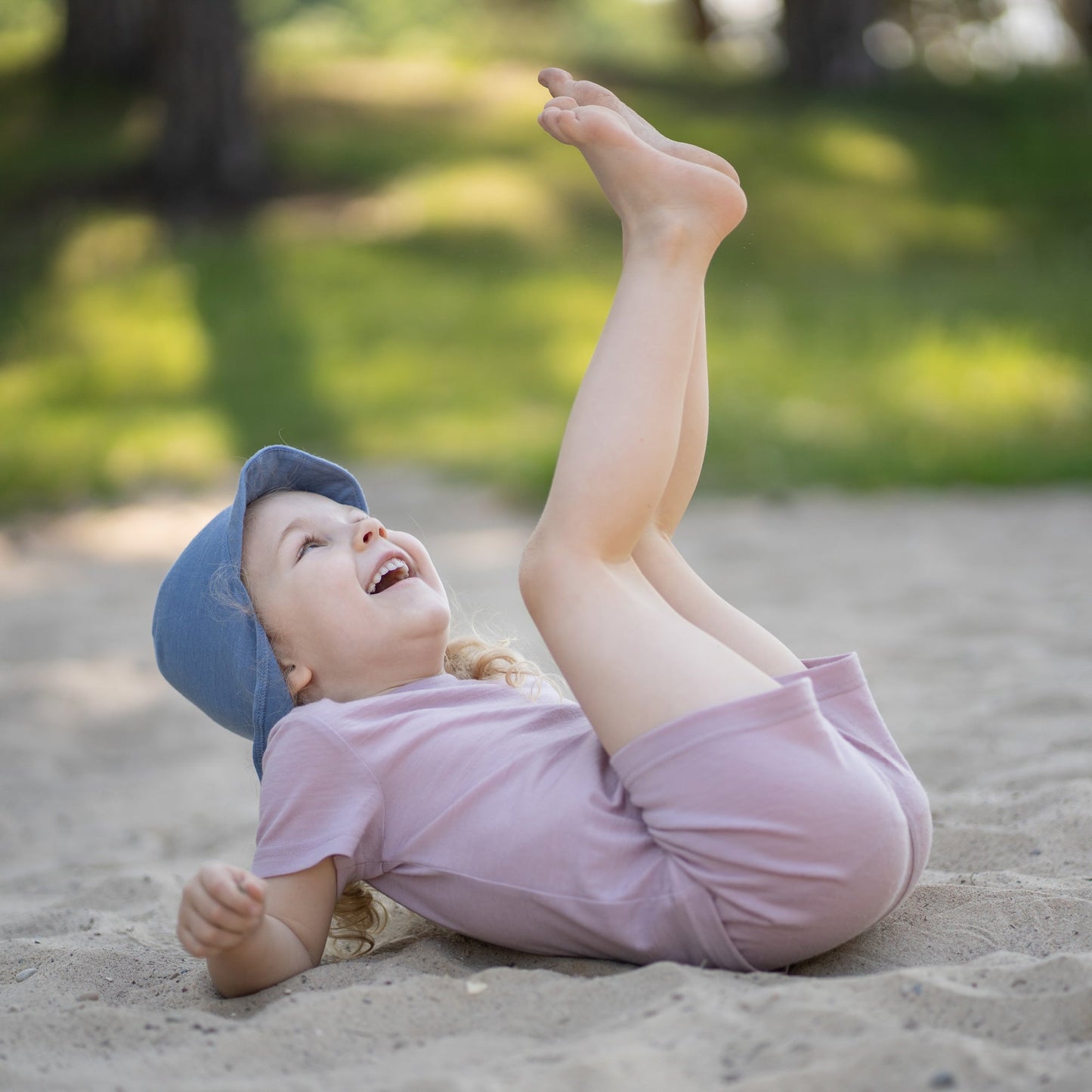 Kids' Light Merino Summer Shorts & Tee Set