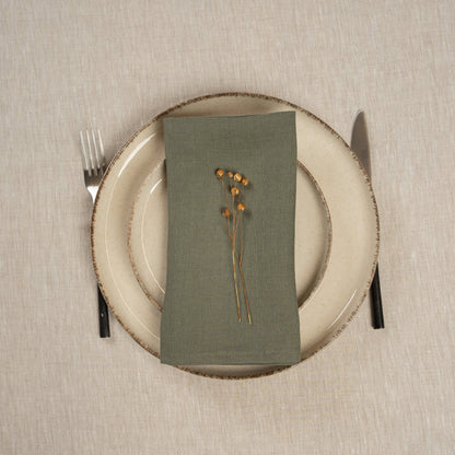 Linen Holiday Celebration Napkins