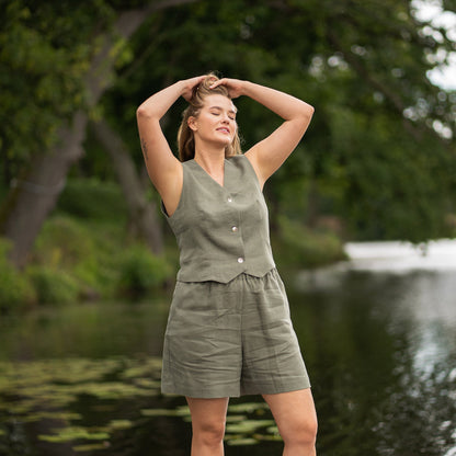 Linen Vest Ava