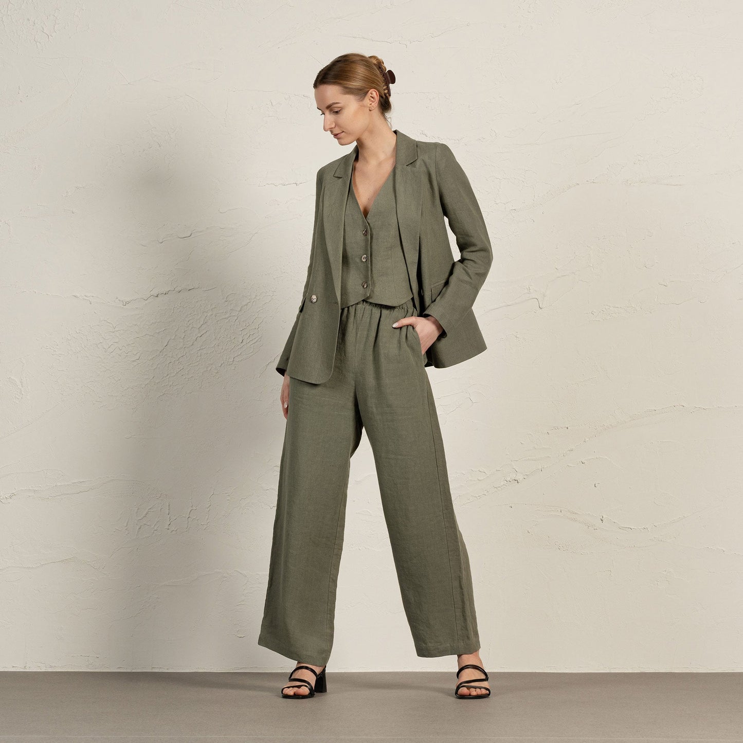 100% Linen Blazer Quin