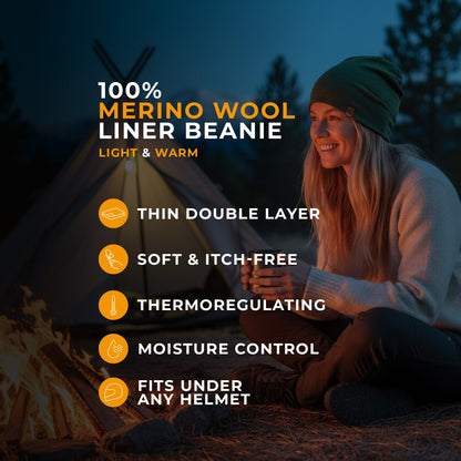 Women's Merino Beanie Denim