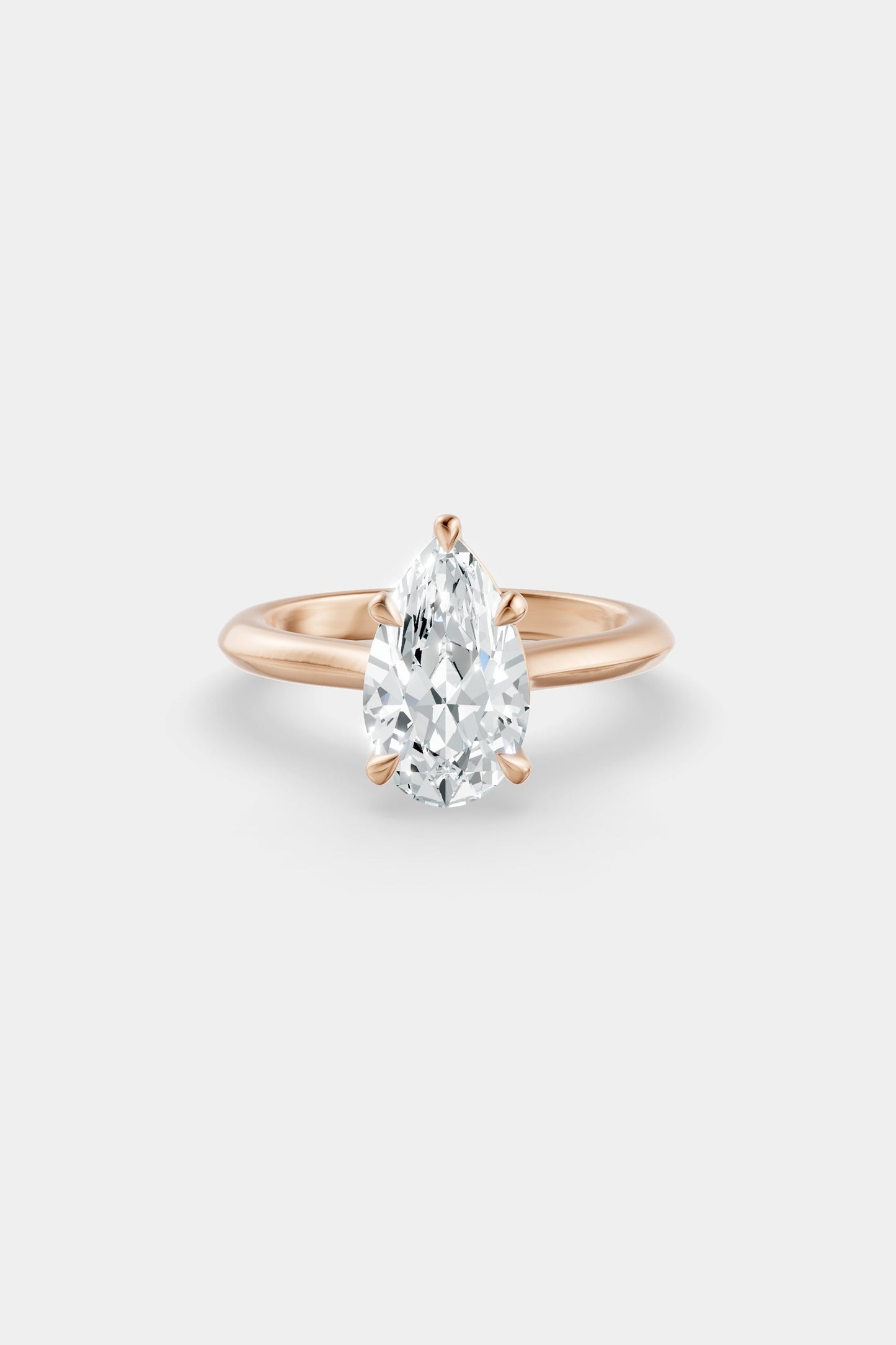 Diamond Solitaire Ring | Traditional Open-Style Band