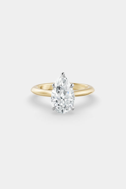 Diamond Solitaire Ring | Traditional Open-Style Band