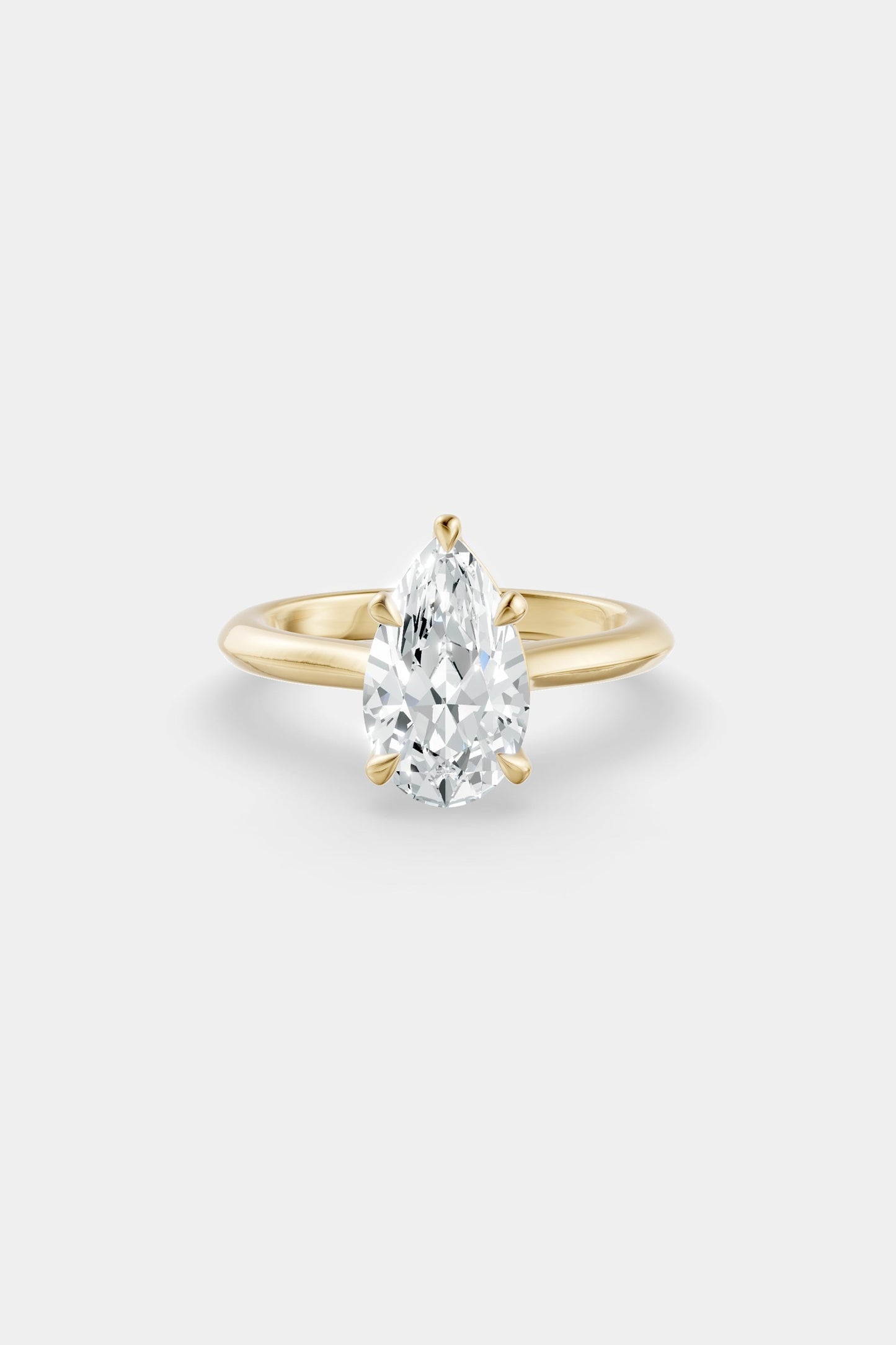 Diamond Solitaire Ring | Traditional Band