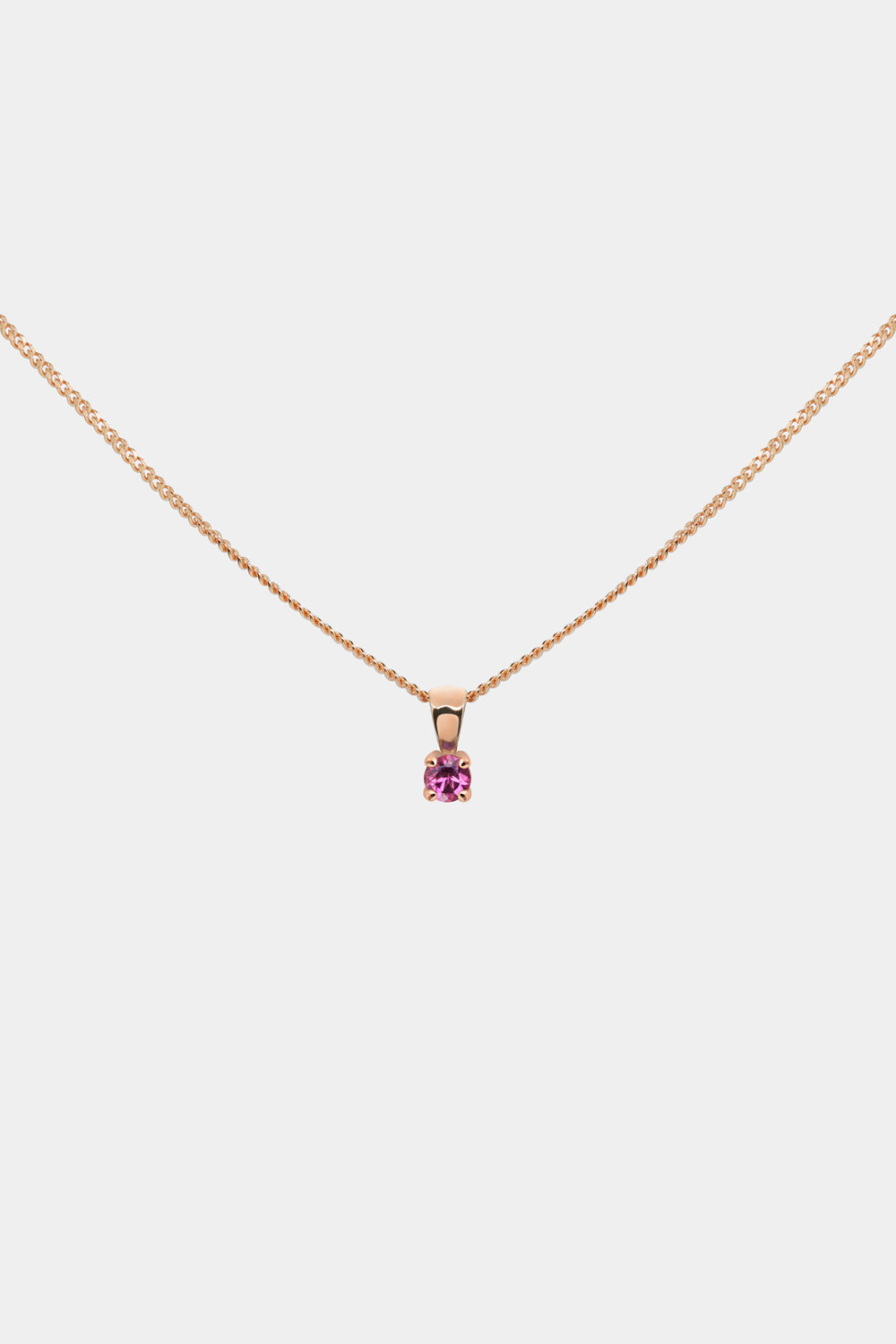 Birthstone Pendant | 9K Rose Gold