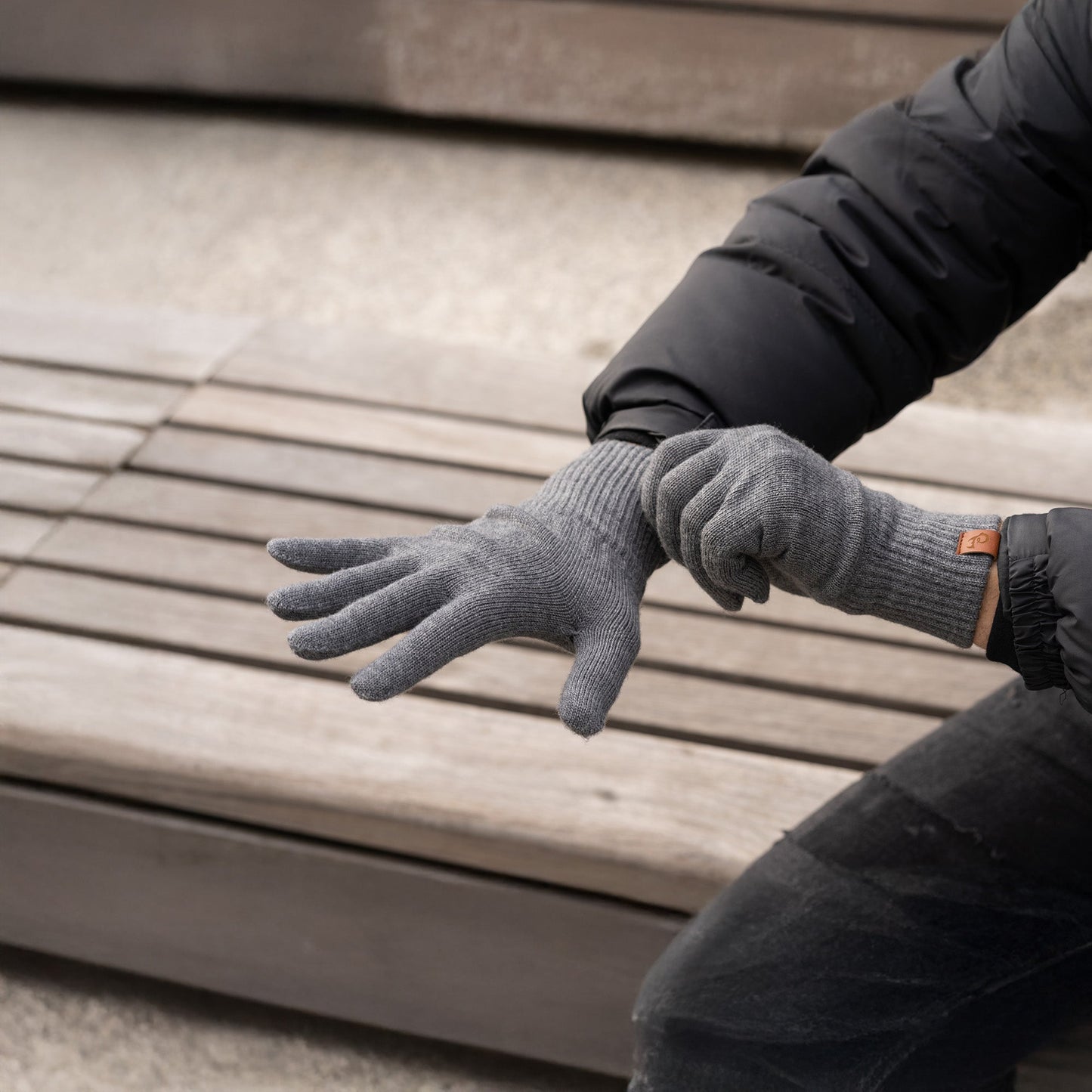Men's Knit Gloves Merino